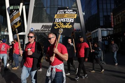 Photos show strike action as North America’s largest commuter rail system shuts down