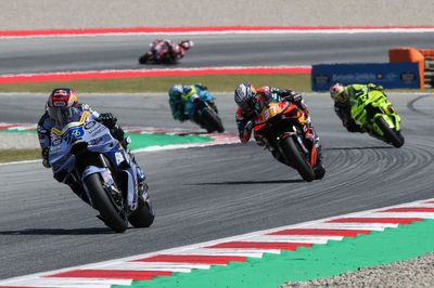 MotoGP Catalan GP: Marquez beats Acosta to sprint win as Martin crashes