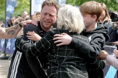 Olly Murs breaks down in tears after completing Soccer Aid challenge