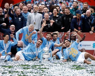 Manchester City win FA Cup final as Semenyo’s moment of magic floors Chelsea