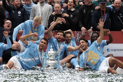 Man City celebrate FA Cup glory as Semenyo strike sees off Chelsea