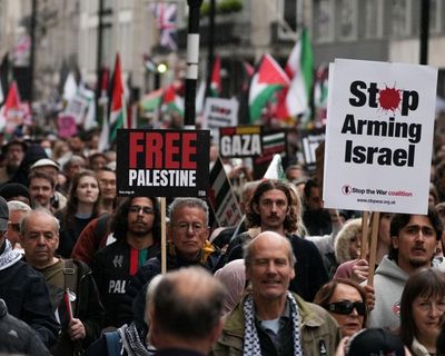 Tens of thousands attend London pro-Palestine rally to mark Nakba Day