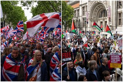 London protests: Police make 11 hate crime arrests in crackdown on toxic speech at Unite the Kingdom and Nakba rallies