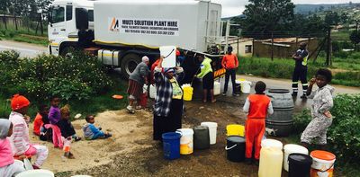 Water tank delivery in South Africa has stopped pipes getting fixed and opened the door to corruption – research