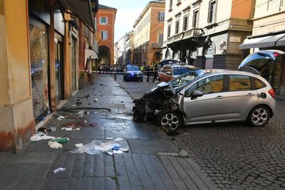 Eight injured after driver ploughs into pedestrians in Italian city of Modena