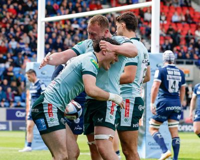 Leicester set sights on top two after running riot at Sale to seal Prem playoff place