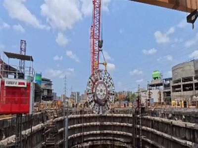 Bullet train project: First tunnel boring machine cutterhead lowered at Mumbai's Vikhroli