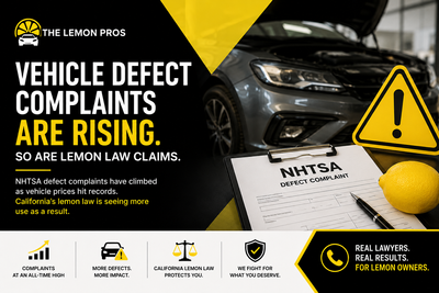 American Car Buyers Are Filing More Defect Complaints Than Ever
