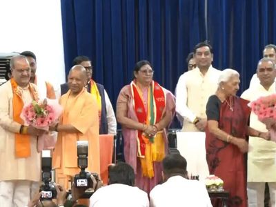 UP Cabinet expansion: Former BJP chief Bhupendra Chaudhary gets MSME, Manoj Pandey to take charge of Food and Civil Supplies