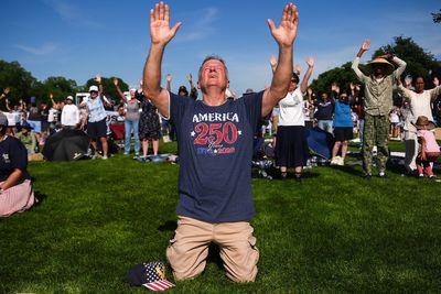 Washington prayer rally draws thousands to the National Mall, in photos