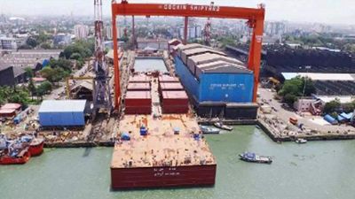 Cochin Shipyard shares fall over 7% after Q4 net profit, revenue decline YoY