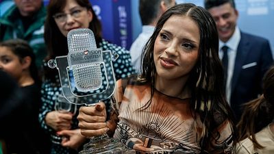 Watch: Bulgaria welcomes home Eurovision winner Dara with trophy