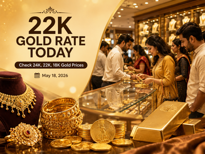 22k gold rate today: Check 24k, 22k, 18k gold prices (May 18, 2026) on Malabar Gold & Diamonds, Joyalukkas, Tanishq, Kalyan Jewellers and IBJA
