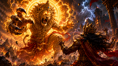 What If Ravana Faced Narasimha Instead of Lord Ram?