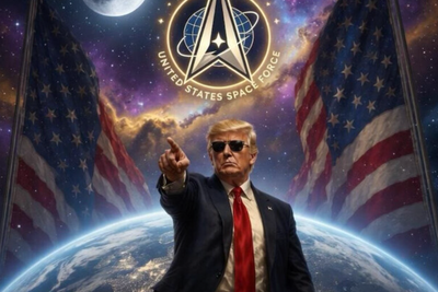 Trump shares bizarre AI alien memes in new Truth Social blitz