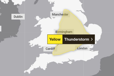 Live weather maps: Where could thunderstorms hit UK after Met Office issue warning in record-breaking heatwave