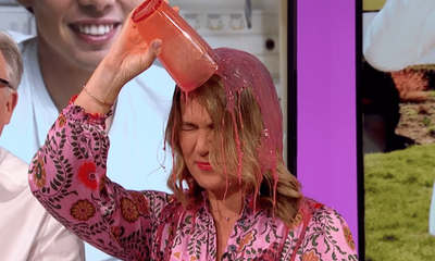 Susanna Reid pours smoothie on her head as Ed Balls says 'I'm going to be sick' in GMB chaos
