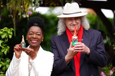 Stars show off their gnomes as Chelsea Flower Show gets underway