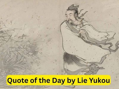 Quote of the Day by Chinese philosopher Lie Yukou: "To solve a problem, you need to remove the cause, not..."