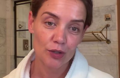 Katie Holmes leans on makeup artist as she struggles with beauty routines
