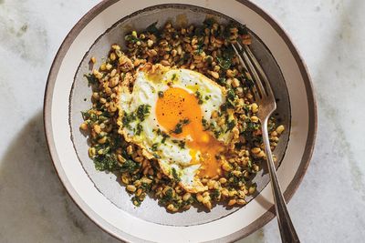 David Tamarkin's recipe for Greens, Grains and Fried Egg works for any meal