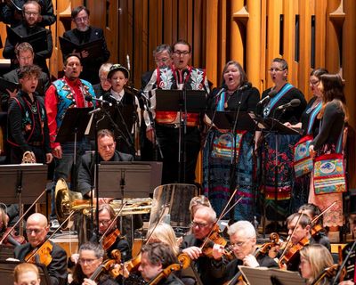 Requiem for America review – Brent Michael Davids gives the invisible a voice in his urgent new work