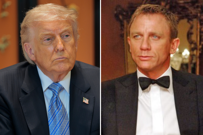The name’s Trump: White House shares picture of president as James Bond after 007 announcement