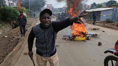 Teargas fired as protests erupt over rising fuel prices in Kenya