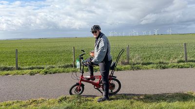 Think you’re having a tough week? This bloke has leukaemia and he’s cycling a child’s bike around the British coastline
