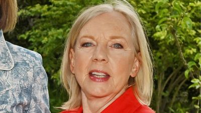 Deborah Meaden offers an elegant twist on trending red in a chic jacket and dress duo by ME+EM