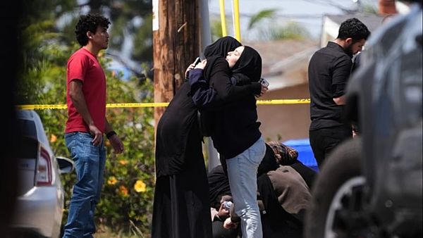 Three people killed as two teenagers open fire at a mosque in San Diego