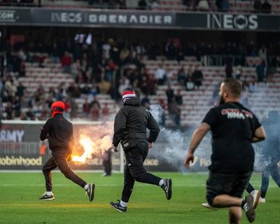 Nice fans direct fury at owners as club falls into Ligue 1 relegation playoff