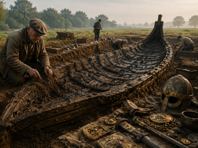 In 1939, a quiet dig on an English estate uncovered a giant ship and changed Britain’s history forever