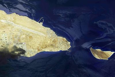 Video, satellite photos show Iran war oil spill on Persian Gulf island