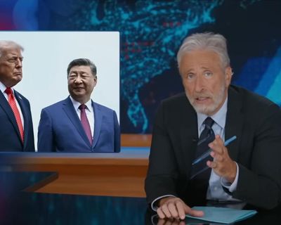 Jon Stewart on Trump’s visit with Xi: ‘All you came back with was his Instagram?’