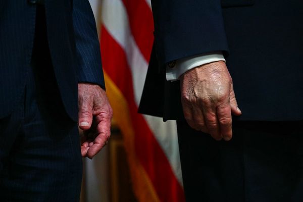 RFK Jr debuts his own hand bruise after Trump has been sporting one for months