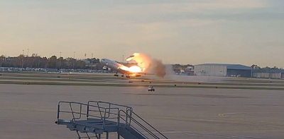 UPS Flight 2976 Louisville crash new CCTV footage reveals final moments before aircraft engine catches fire as NTSB examines engine separation and safety failures