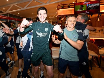 'I told you all': Declan Rice leads Arsenal Premier League title celebrations