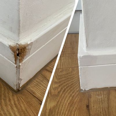 My dog chewed my skirting boards — this is exactly how I fixed them for £5 in under 30 minutes, and you'd never know