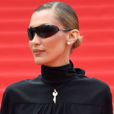 Bella Hadid Spices Up Her Anti-Naked Tom Ford Outfit With a Subtle Waist Cut-Out