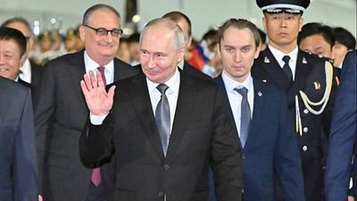 Putin claims Russia-China ties at record high during Beijing visit