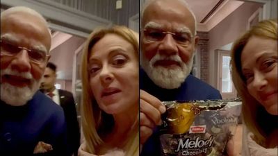 Watch: PM Modi's surprise gift for Giorgia Meloni has a very 'Melody' twist