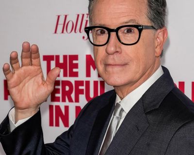 ‘He had a unique ability to be human’: late-night TV says goodbye to Stephen Colbert