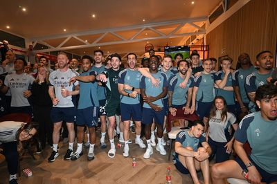 Inside Arsenal's Premier League title celebrations: Saka message, Wright popping bottles and a 5am meet up