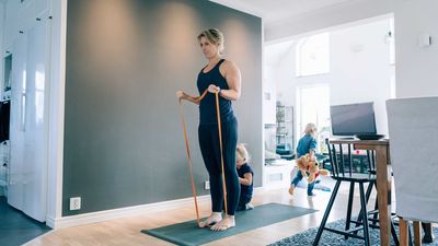 Get stronger with this beginner-friendly resistance band workout for full-body fitness