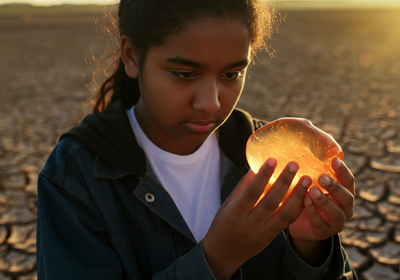 A 16-year-old South African teen turned orange peels into a material that could help farms save water