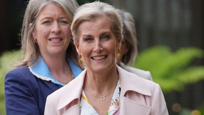 Duchess Sophie ditches floral frocks for blush pink trousers at Chelsea Flower Show and her raffia Radley bag is on sale