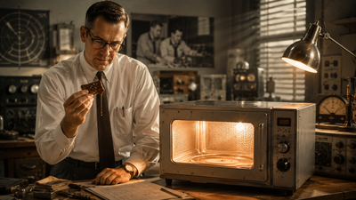1945 Kitchen Revolution began with one strange accident: How Percy Spencer’s melted candy bar at Raytheon accidentally led to the invention of the Microwave Oven