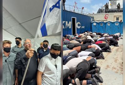 Ben Gvir Mocks 430 Zip-Tied Kneeling Flotilla Activists With Israel's Anthem Blaring — Even Netanyahu Says He Went Too Far