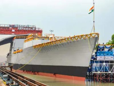 GRSE launches first next-gen offshore patrol vessel for Indian Navy
